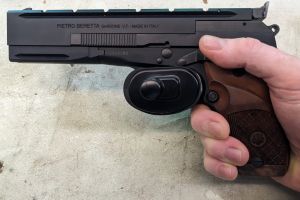 Absolutely brand new, never fired a round and well stored since purchase. Brilliant target pistol without the expense of higher calibre ammunition. Original box