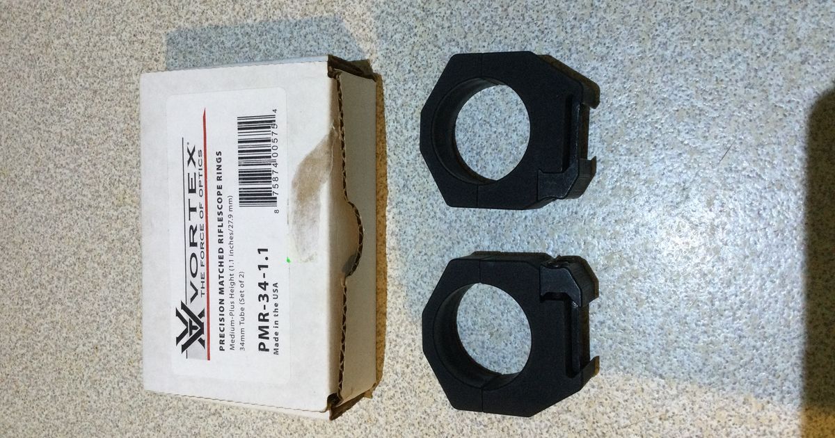 34mm precision scope rings
