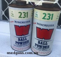 1.5 kgs of Winchester 231 in 2 tins.. stored well. Tins have surface rust on lid but perfect internally. Pickup Ipswich or Gold Coast