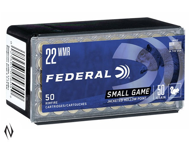 FEDERAL 22 WMR 50GR JHP GAMESHOK 1530FPS (50PK)