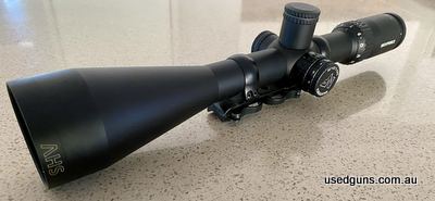 Reticle = MOAR. In near excellent condition, extremely minor marking from previous rings on under side complete with Blaser 30mm rings