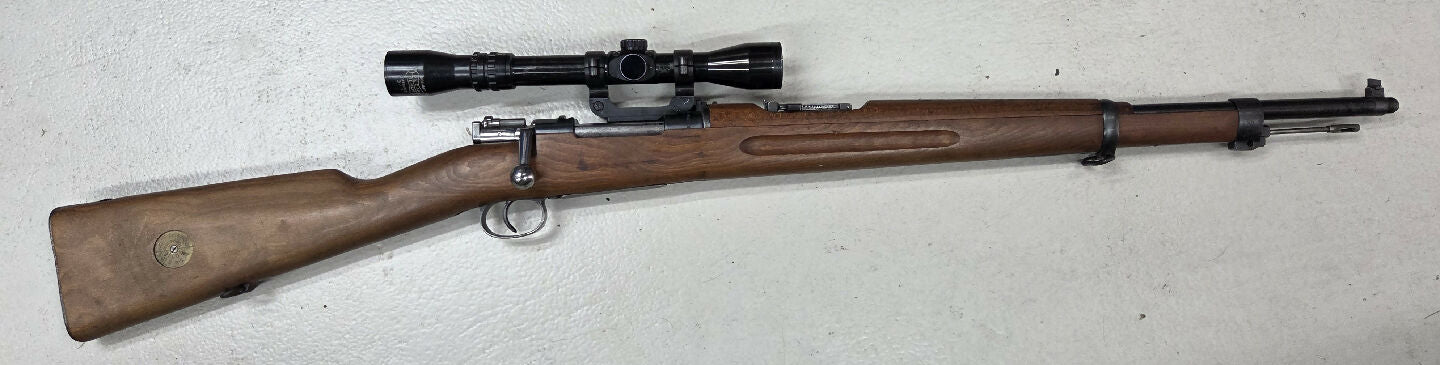 Faux Swedish sniper with all the work done. M38 Swede fitted with reproduction of the genuine M43 sniper sights. All work done by a gunsmith. Super fun to shoot