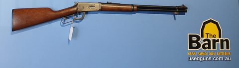 Winchester 1894 30-30. Bore is in very good condition. Bluing worn on action and some on barrel. All original.
