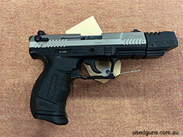 An excellent as new Walther P22 semi auto pistol in 22RF. This pistol has done work and presents as new. Comes with Walther original box, paperwork and one spar