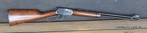 Winchester 22 WMR. Some varnish missing original bluing 90% still in great condition for a 45 year old rifle