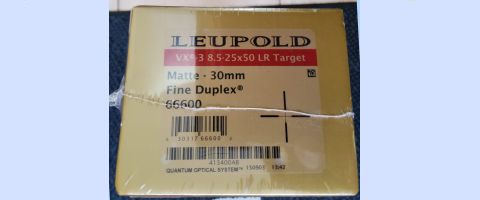 New in wrapped sealed box/ intact security tabs. This is a highly rated scope just never got to use it on a failed varmint rifle project. 30 mm tube , fine dupl