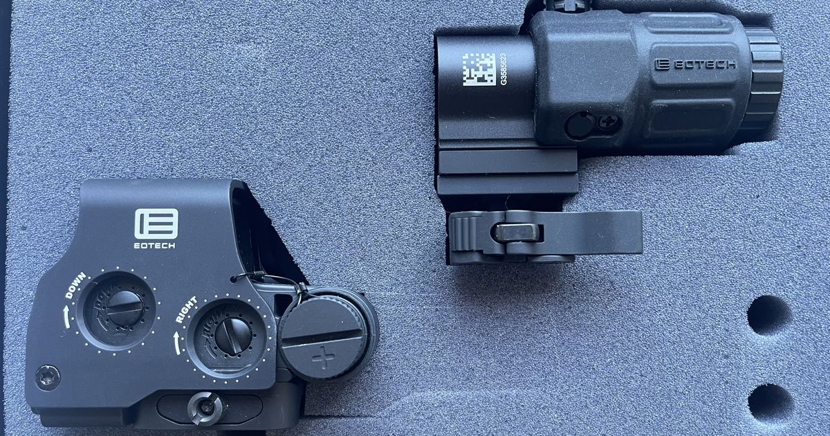 EOTECH HHS-GRN HOLOGRAPHIC HYBRID SIGHT GREEN EXPS2-0GRN WITH A G33.STS MAGNIFIER  COMBO