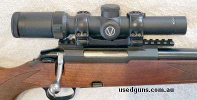 A versatile lightweight 1-6 scope. Excellent glass made in Japan. Second focal plane Illuminated Mil Dot helps in low light and plenty of hold overs for longer 