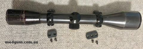 Kahles Helia 6x42 scope with steel tube / reticle 7A. Brilliant Austrian optics service checked ready for use. Includes Parker Hale ARB3 windage adjustable moun