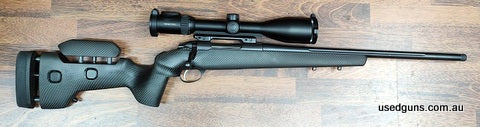 Sako Carbon wolf 6.5 Creedmoor, 20 inch fluted / threaded barrel with Z8i Swarovski 2.3-18x56 P scope rail mount, Swarovski Magnetic lens covers with MAKuick qu