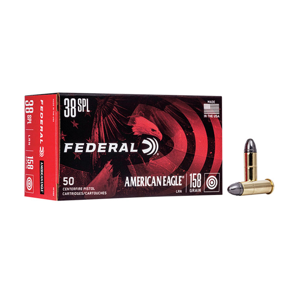 FEDERAL 38 SPL 158GR LEAD RN AMERICAN EAGLE 50PK