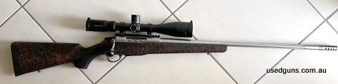 This beautiful riffle is in new condition, only fire 5 rounds to sight in. Just sits in the safe not being used. Zero Tech Trace 4.5-27x50 is included in sale. 