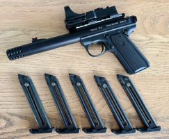 Serious rimfire performance in a lightweight, precision package. Up for grabs is my Tactical Solutions Pac-Lite .22LR pistol, built for accuracy, speed, and rel