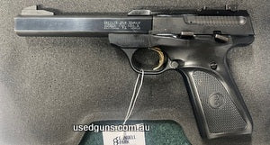 Cased with 1 magazine. Requires new mainspring. We do not have a gunsmith on hand to do so otherwise gun is in beautiful condition. Price includes postage to no
