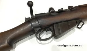 Lithgow SHTLE III .303 made in 1916. Registered and engraved with serial number BN35 but also has the original serial number 44003 matching on bolt, receiver an
