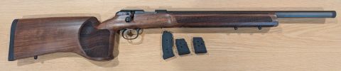 CZ 457 MTR in excellent condition, has become a safe queen. Was used for bench rest until work commitments changed. Trigger has been worked, unsure of the weigh