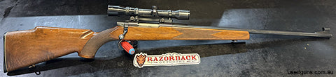Sako L579 Forster in .243 Winchester. Gun has been used but kept in good condition, good bore, stock has a few blemishes but nothing major. Hiliver 1pc mount an