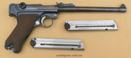 Great gun for a Collector. DWM P08 1917 Artillery Luger in good condition. All matching numbers (barrel, receiver, safety, side plate, toggle sight, extractor a