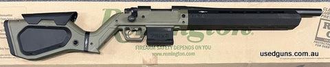 Remington 700 SPS Tactical in HERA Arms stock. 16.5 inch Tactical heavy barrel. German made HERA stock with cheek riser, aluminium bedding block and hand guard 