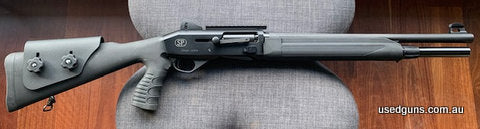 Stoeger M3000 straight pull. Never fired, purchased for a hunting trip mid last year that never happened. Comes with 4 chokes and fitted with adjustable cheek s