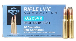 PPU
HR76254C
7.62X54R, 180GR, SOFT POINT
AMMUNITION

SPECIAL
$39.90 /PER 20
$199.50 /PER 100
$355 /PER 200