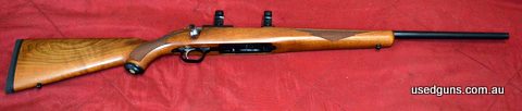 In excellent condition, like new. Ruger 22 Hornet calibre with mounts. Price $900 plus postage and handling