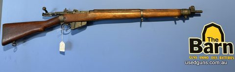 Savage number 4 Mk 1 303. Is in very good condition, has matching bolt, action marked US property, front of receiver marked England. Is in very good condition.
