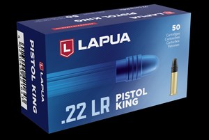 LAPUA
LAP420164
PISTOL KING 
22LR 40GR 
935FPS

$28.90 /PER 50
$260.10 /PER 500
$2349 /PER 5000