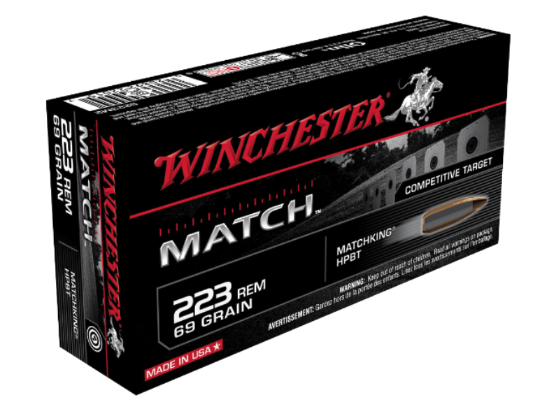 WINCHESTER SUPREME 223REM 69GR BTHP MATCH