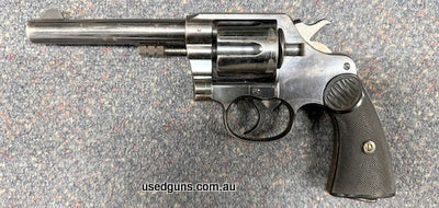 Colt New Service revolver in 455 Eley. Good condition overall for its age. Comes with a leather holster. 2 month lay-by available with a 20% deposit. $30 freigh