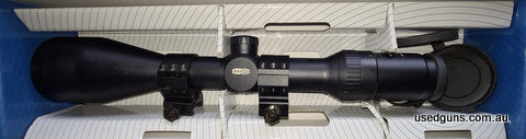 As new in box Meopta Meostar R1 3-12x56 #4. Low light scope. Scope Cost $1395 and rings cost $250 total Cost $1645. Only used a couple of times.