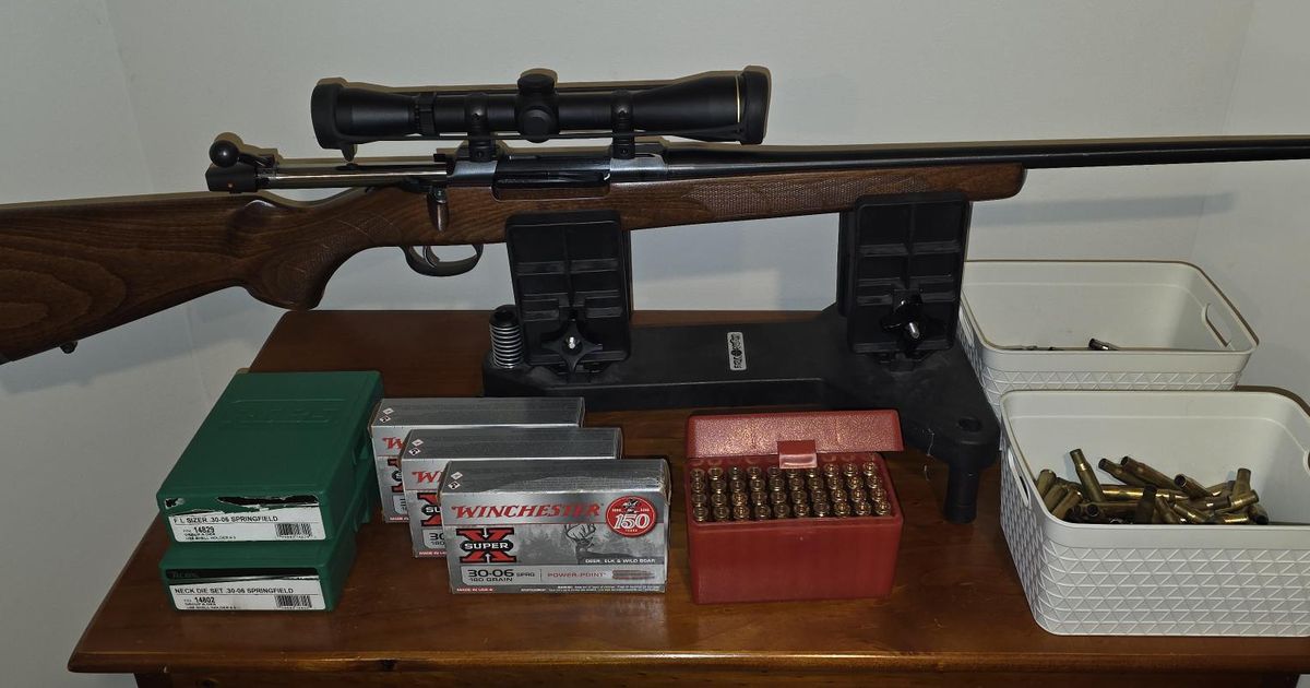 CZ557 with RCBS Dies, Factory ammo and once fired brass