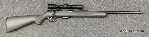 Good nick Stevens 305 in 22 WMR. Has a Weaver 4x28 scope mounted. Some surface rust but works well. Would clean up. $65 freight to your dealer Australia wide (W