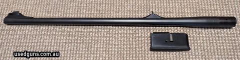 Sauer 404 375 H&H barrel and standard 2 round magazine. Fired around 50 shots.