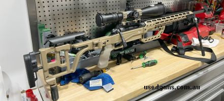 Near new.  Selling due to not using, pretty expensive safe queen.  Brilliant rifle had approximately 120 rounds through it. Currently at Shooters Delight in Und