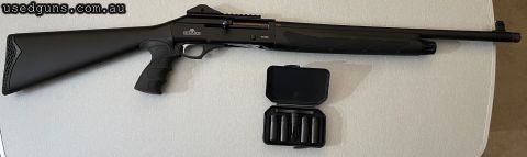 Dickinson T1000 Tactical. Used once, shot 1 box of 7.5 not the gun for me. Excellent condition, chokes and key included. Buyer to pay transfer/postage
