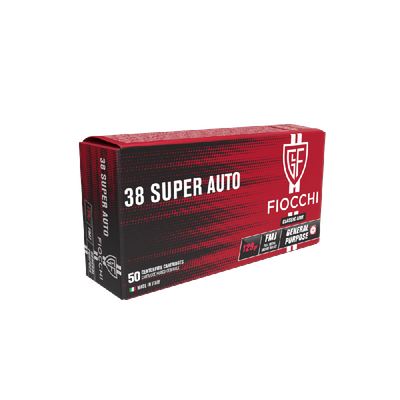 FIOCCHI .38 SUPER AUTO FMJ 129 50PKT