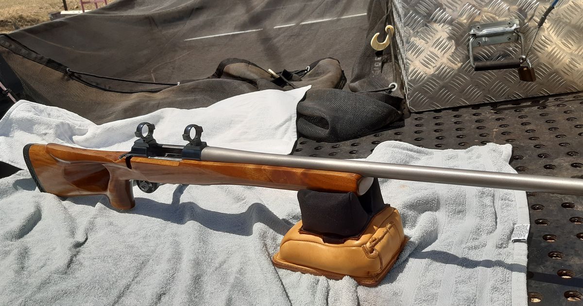 .223 with  GEOFF SLEE  thumbhole  stock