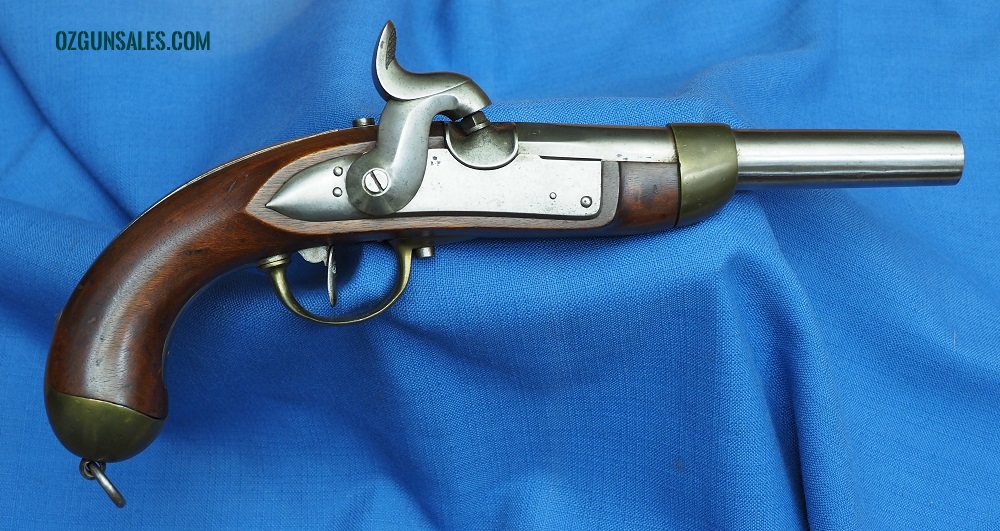Fine Liege Made Swiss Ordnance Cavalry Pistol