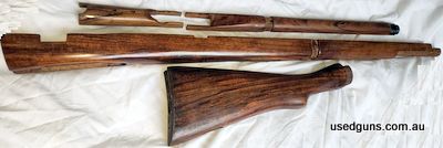 Nice timber stock set for smle. Dark wood with some figure running through it to make your old rifle look great.
