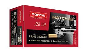 NORMA 22LR MATCH-22 40GRN LRN 50PK