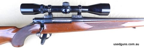 Well used Sako with some marks on stock and staining to barrel fitted with an entry level scope - deserved better. Shiny bore and mechanically excellent conditi