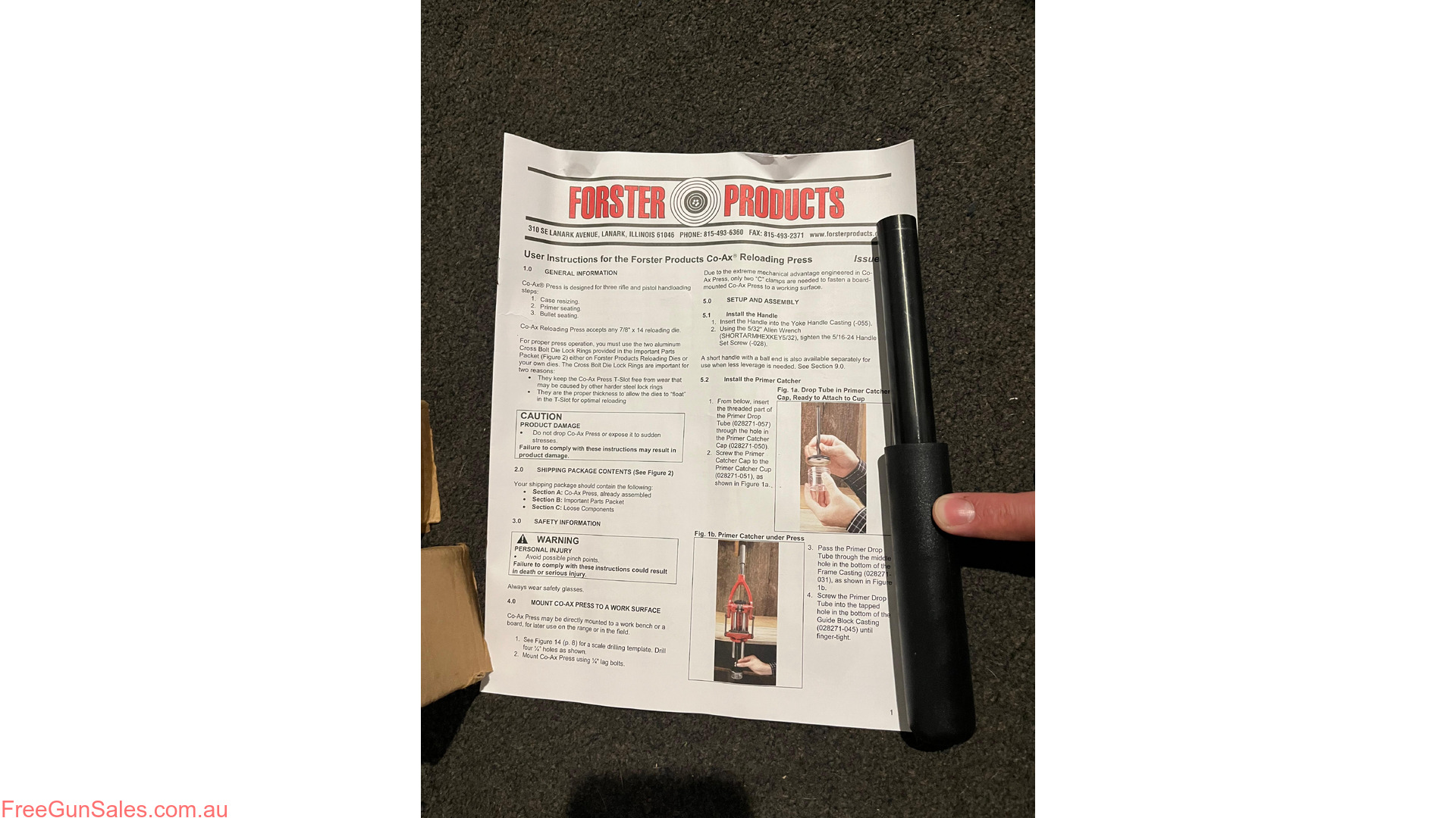 Forster Co-Ax Reloading press South East Suburbs