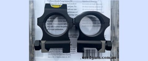 Nightforce 6 screw 30mm 1.125 high rings and includes bubble level, retail over $450 for the set.