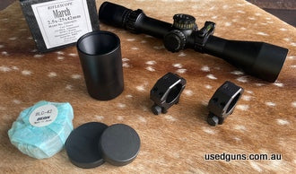 March 2.5-25x42 MOA scope with illuminated MTR-2 reticle in very good to excellent condition. Includes original box with sunshade and paperwork. The ultimate lo