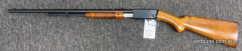 Belgium Browning Trombone pump action in very good condition, there is a few tiny bruises on stock. Please ring 02 67553300 for further info. $65 for Transfer &