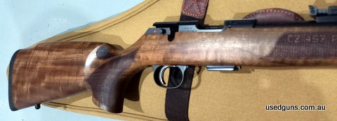 Beautiful CZ 457 Premium with lovely wood and very accurate barrel. Regretful sale. Price does not include shipping. Text with questions or for more photos.