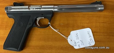 Ruger 22/45 Mk III Target 22LR with fluted barrel. Is in very good condition with only minor marks. 175mm barrel, cased with 2 magazines.
