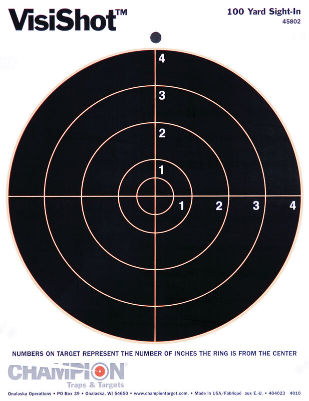 Visishot Bulls Eye Target 10 Pack