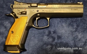 CZ TSO in very good condition, competition ready right out of the box. Everything is in excellent working order. It comes in original box with four mags and a n